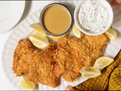 Potato Chip-Crusted Chicken Schnitzel