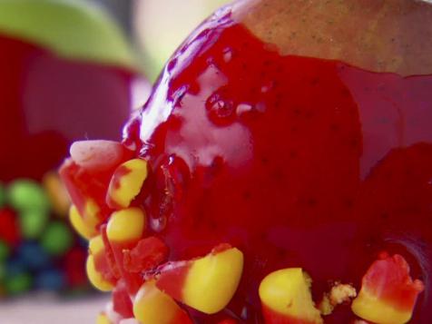 Red Candy Apple Slices