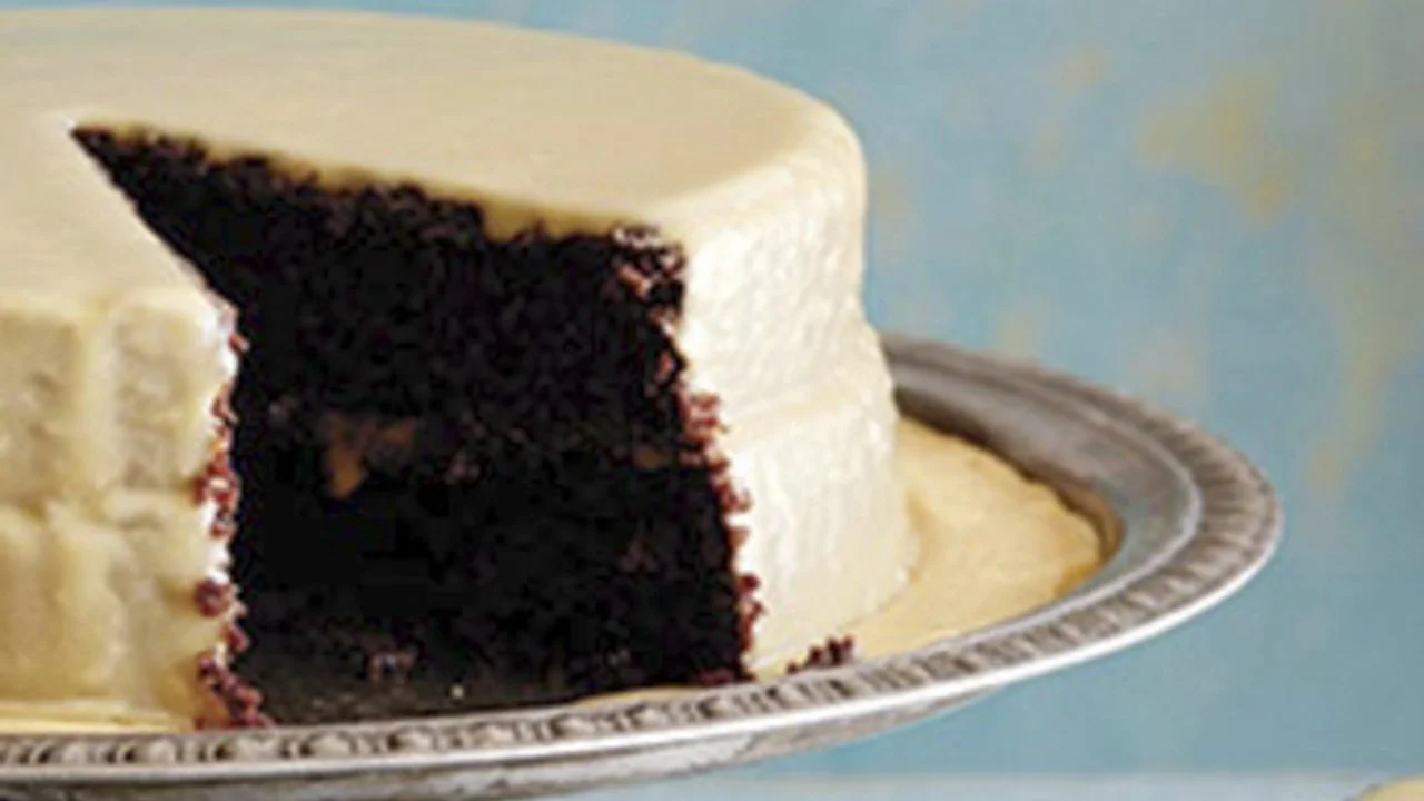 Sunday Caramel-Iced Cocoa Cake