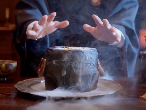 Potions Cauldron Chocolate-Caramel Cake
