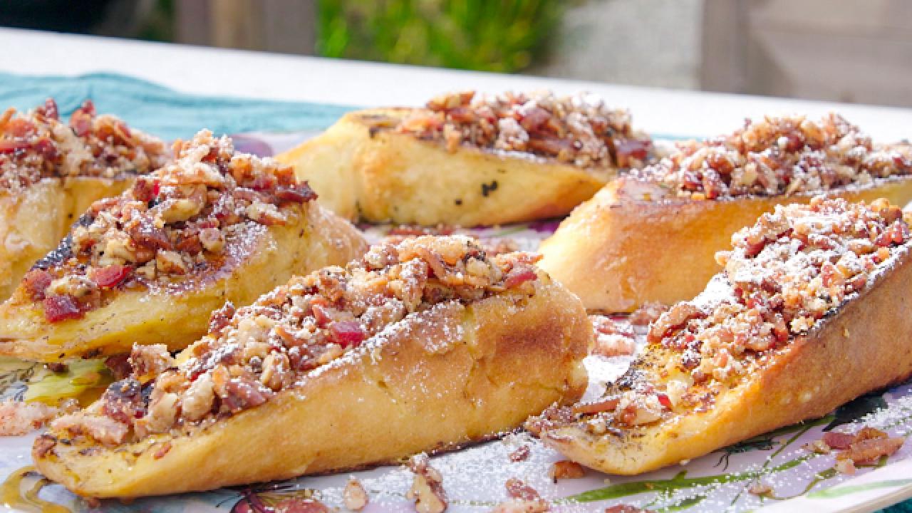 World's Greatest French Toast with Praline Bacon Crumble
