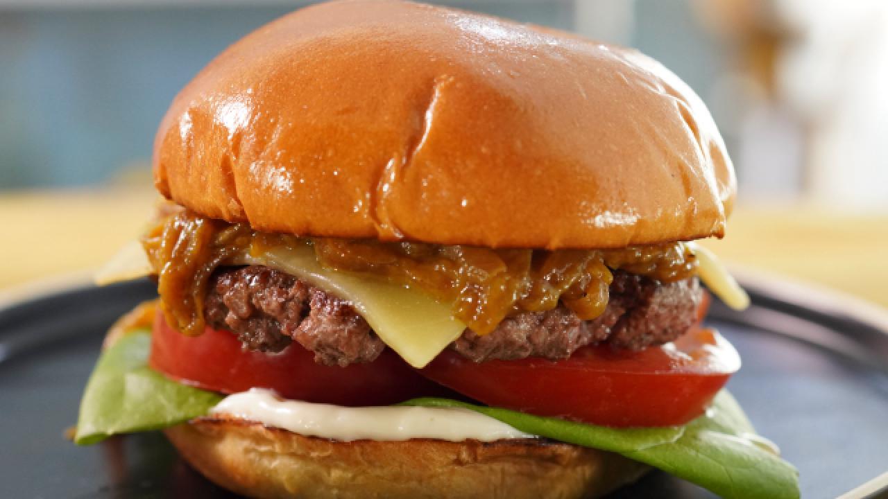 Senegalese Burger with Yassa Onion Jam