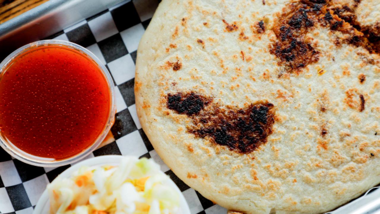 Chicharron Pupusa