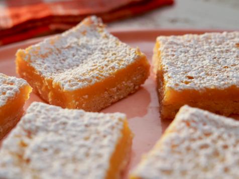 Orange Bars with Sesame Crust
