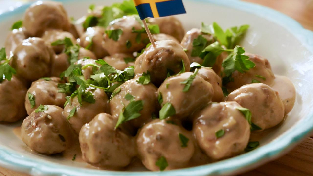 Swedish Meatballs with Gravy and Lingonberry