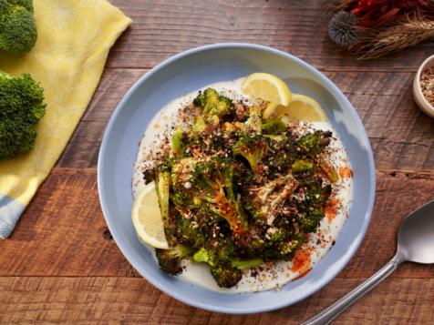 Crispy Spicy Broccoli with Yogurt