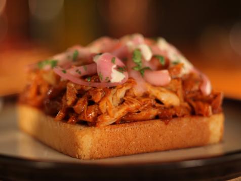 Smothered BBQ Chicken on Texas Toast