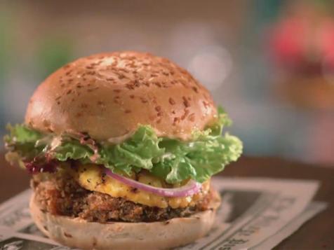 Panko-Crusted Portabella Mushroom Burger
