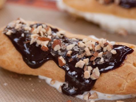 Smoked Sea Salt and Almond Eclairs