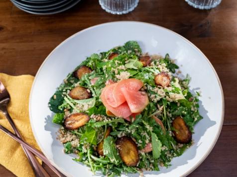 Quinoa Salad with Fried Plantains and Jalapeño Vinaigrette