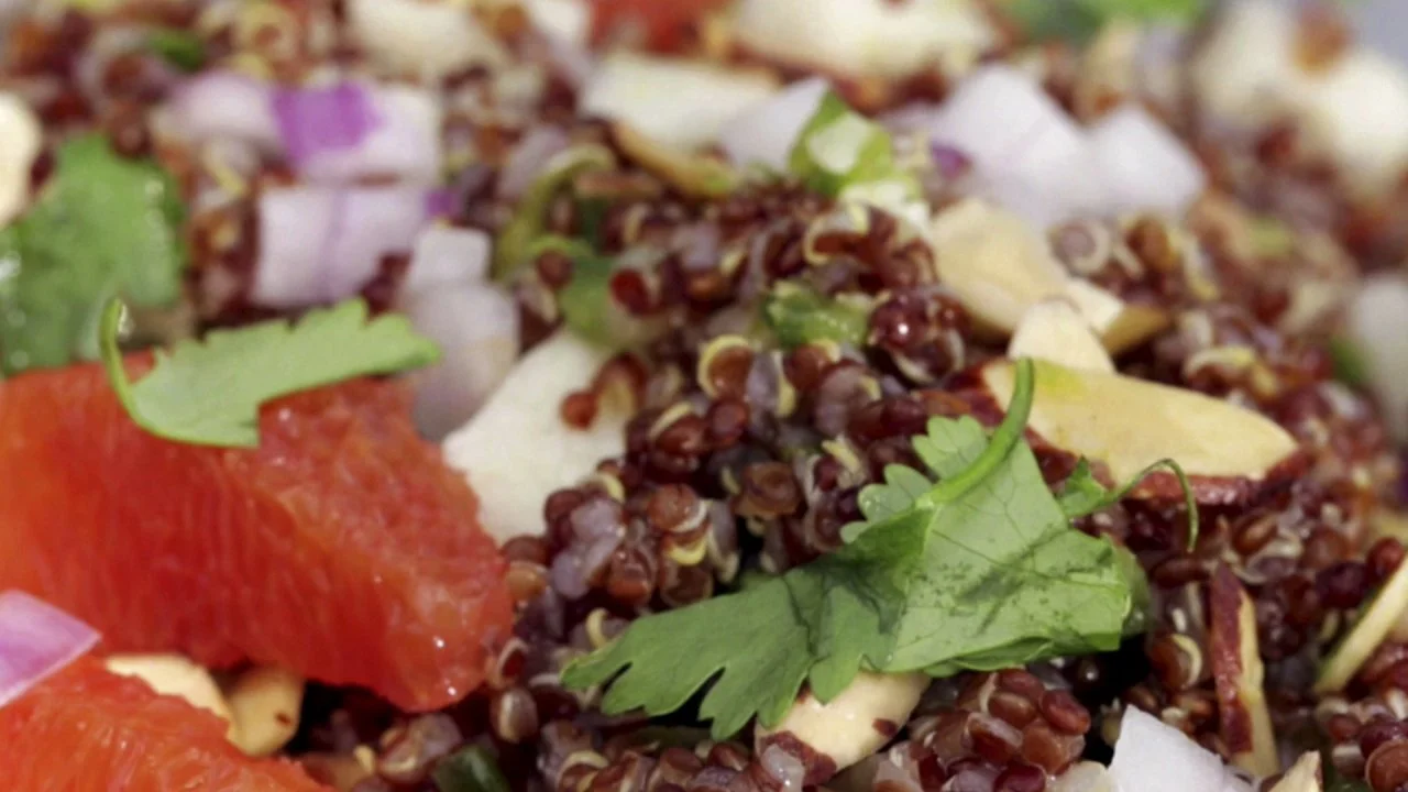 Red Quinoa and Citrus Salad
