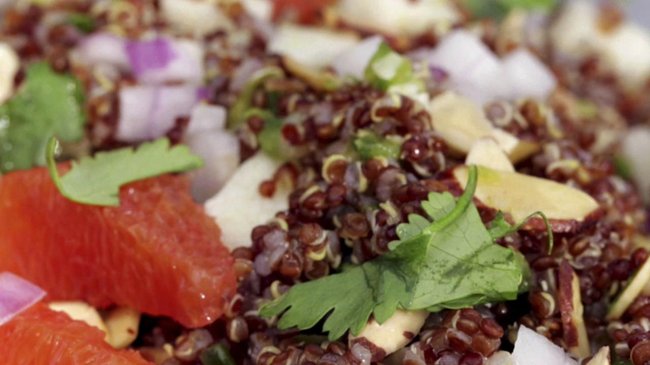 Red Quinoa and Citrus Salad