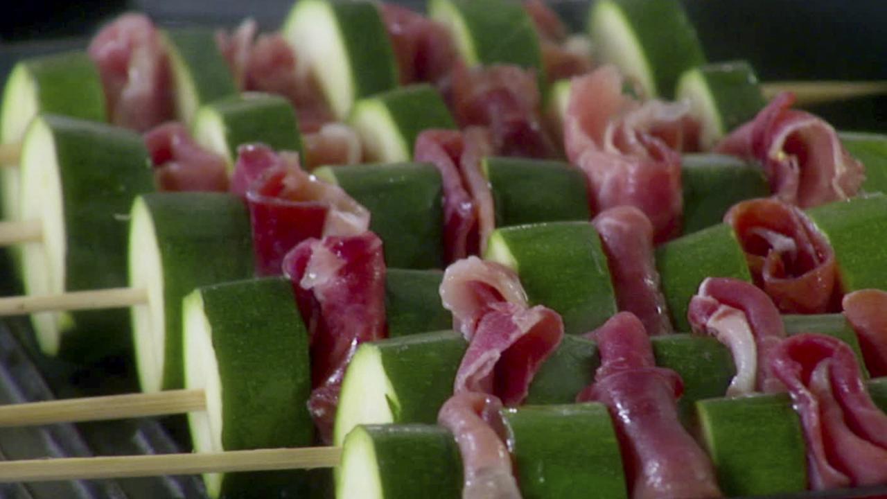 Grilled Prosciutto Zucchini