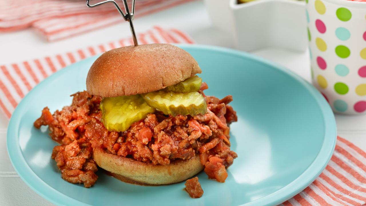 Low-Fat Turkey Sloppy Joes