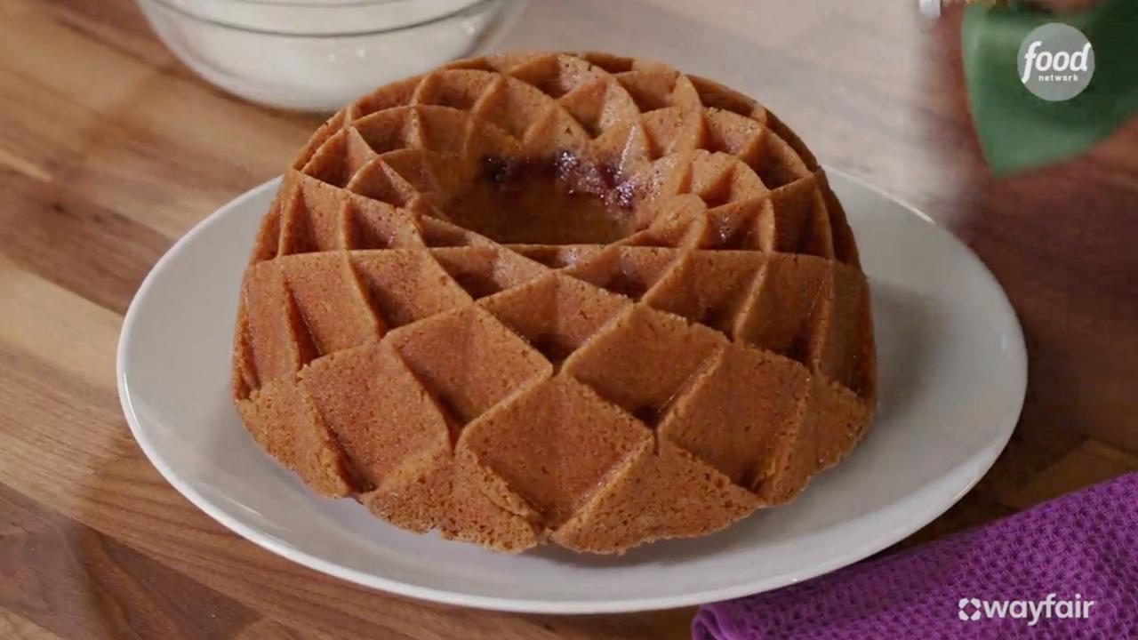 Meyer Lemon-Cranberry Bundt Cake