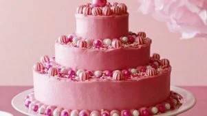 Birthday Cake with Pink Icing