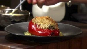 Turkey-Quinoa-Stuffed Peppers