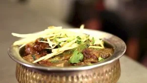Curry Corner's Goat and Naan