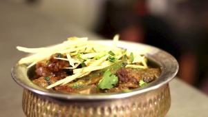 Curry Corner's Goat and Naan