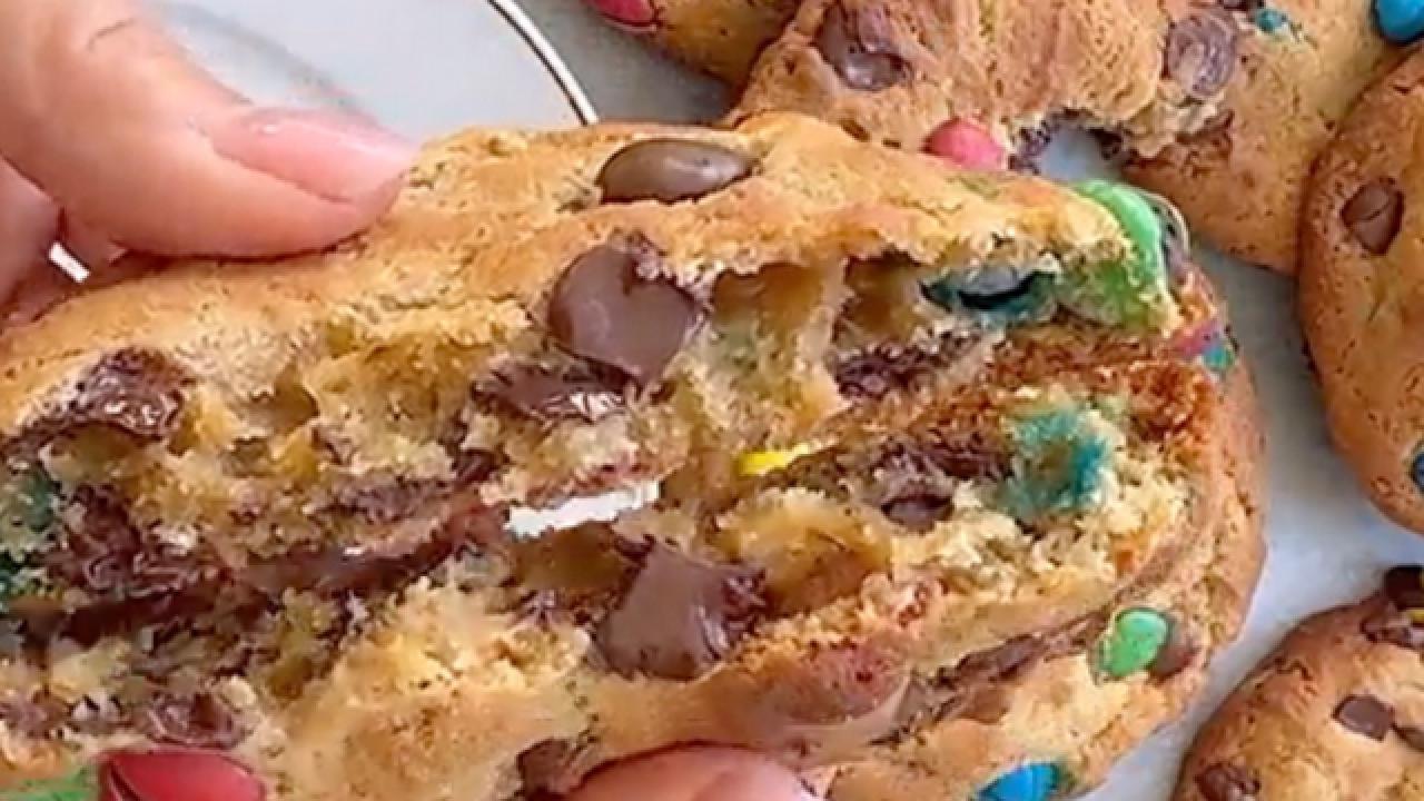 Super Chunky M&M Cookies