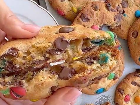 Super Chunky M&M Cookies