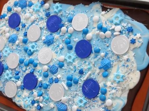 Hanukkah Candy Bark