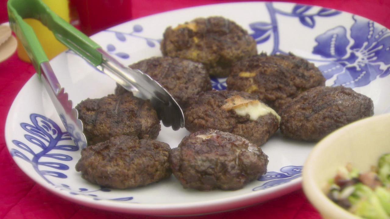 Cheese-Stuffed Burgers