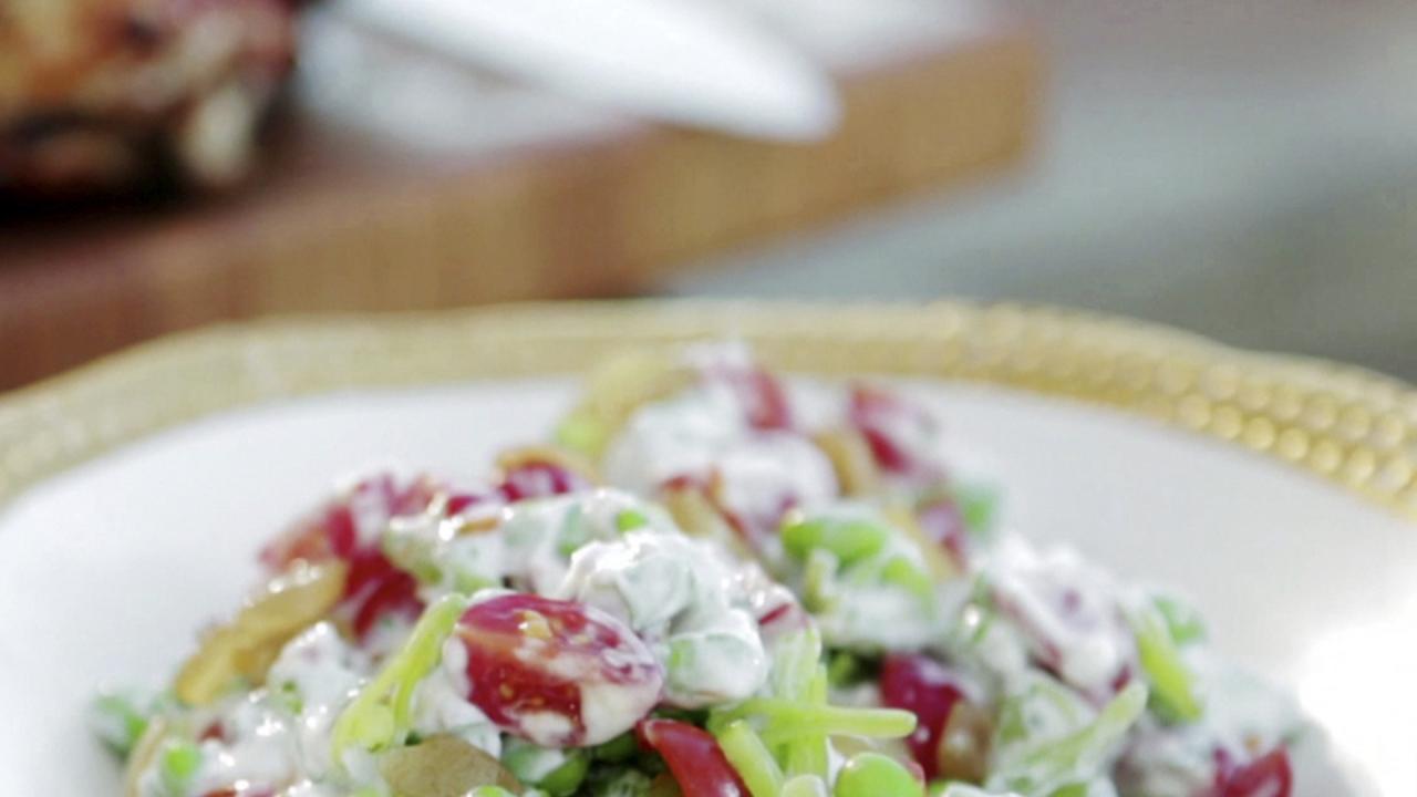 Tropical Edamame-Onion Salad