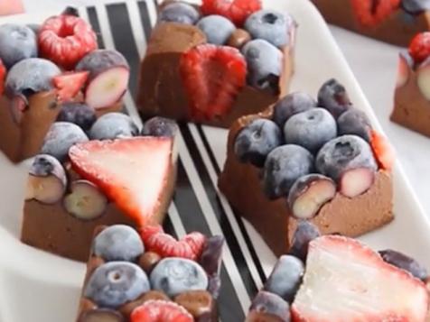 Fudgy Berry Bites