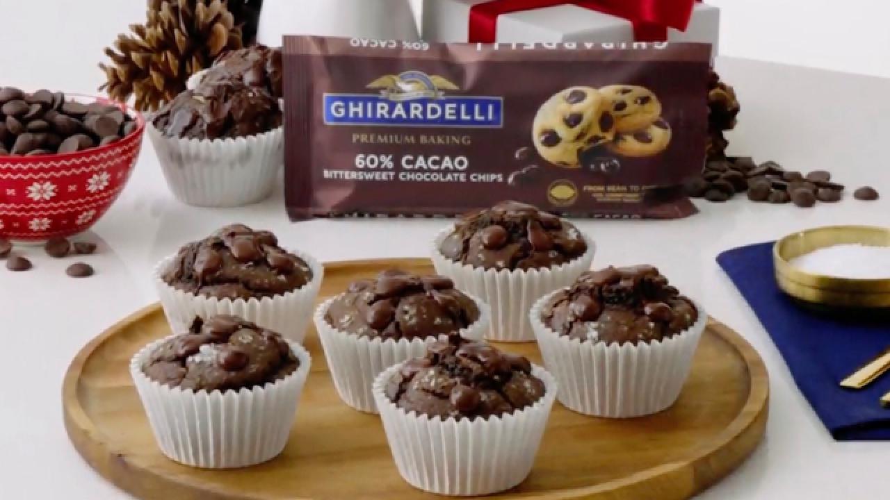 Double Chocolate Muffins with Molten Centers