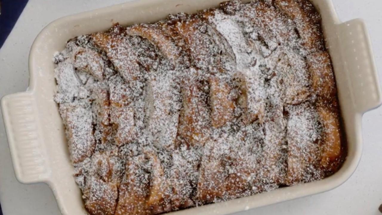 Chocolate Croissant Bread Pudding