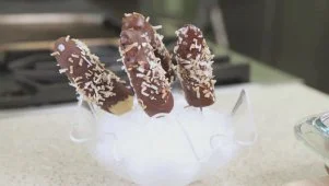 Frozen Chocolate Rum Bananas