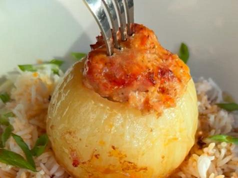 Dumpling-Stuffed Onions