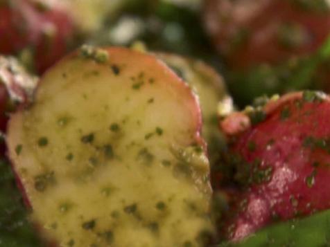 Green Bean and Pesto Potatoes