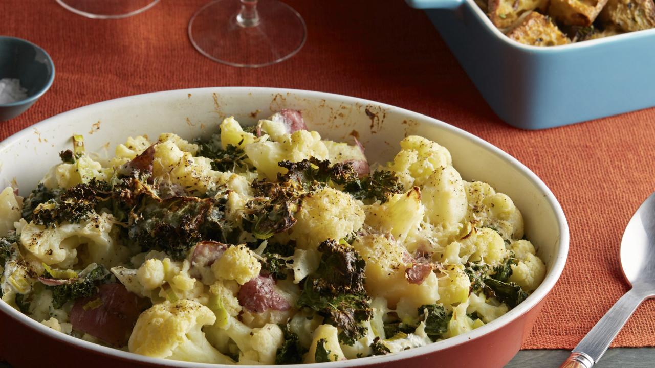 Kale and Cauliflower Casserole