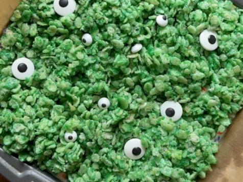 Halloween Crispy Treat Brownies