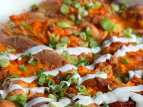 Buffalo Chicken Scrunch Bread