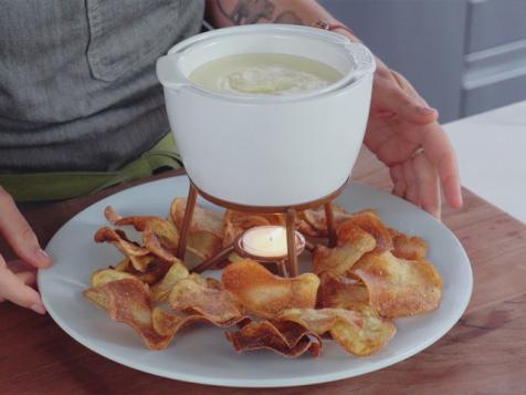 Salt and Vinegar Chips with Gruyère Cheese Dip