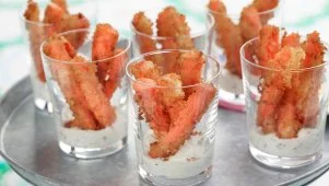 Carrot Fries With Lemon Dip