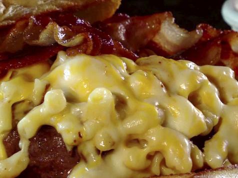 Cheesy 'Mac Attack' Burger