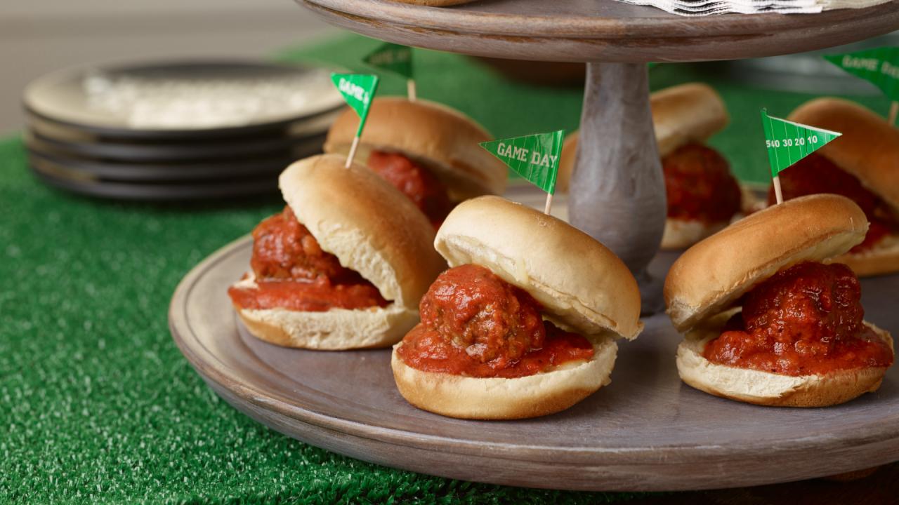 Ree's Mini Meatball Sandwiches