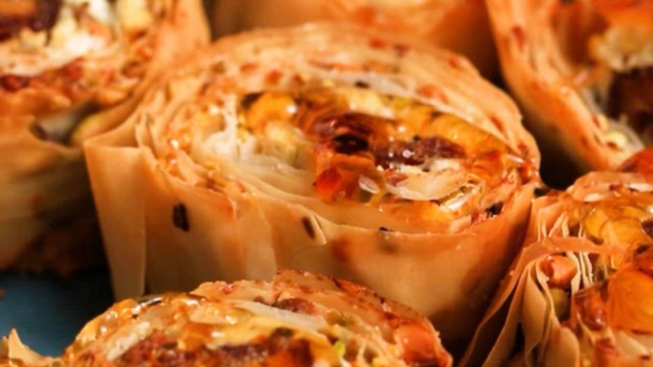 Date and Goat Cheese Phyllo Bites