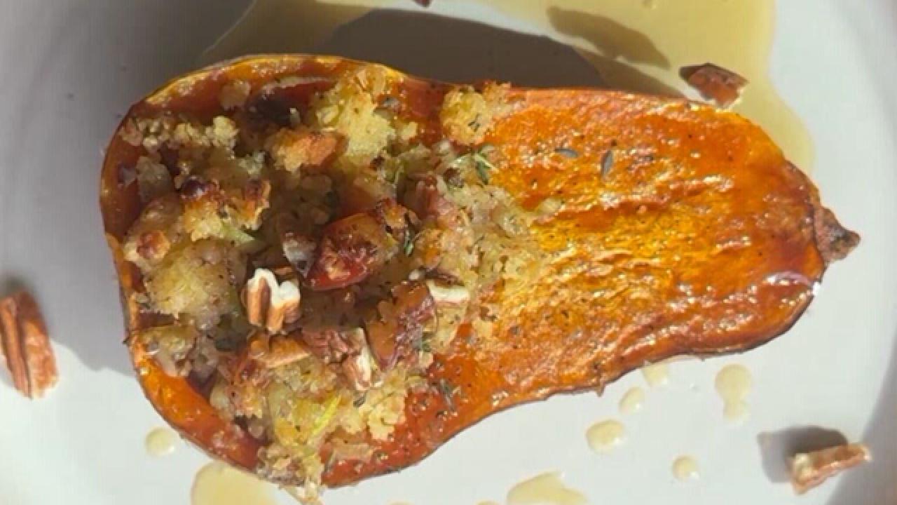 Stuffed Honeynut Squash with Burnt Honey