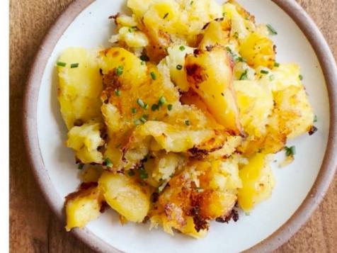 Sheet Pan Crispy Mashed Potatoes