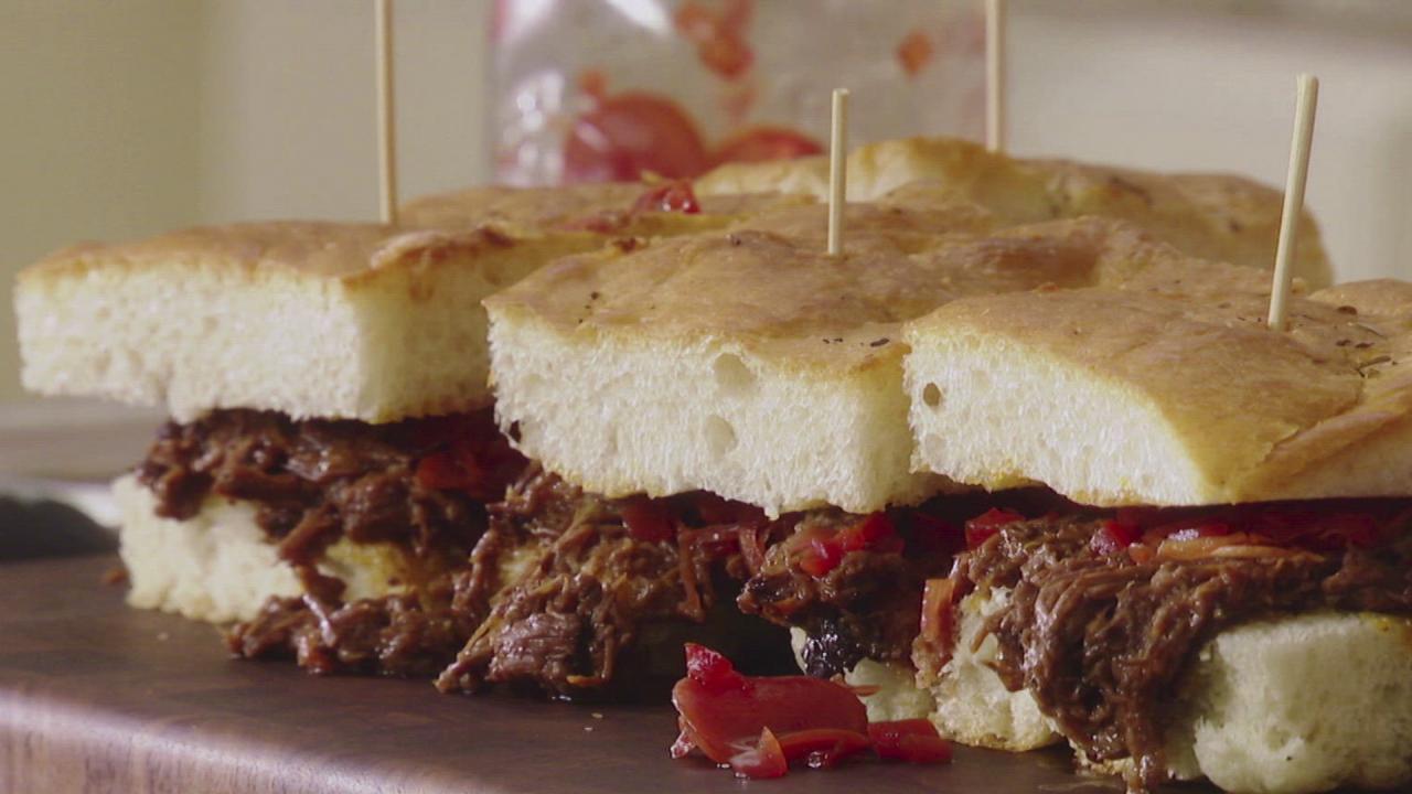 Pot Roast Party Sandwiches