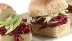 Turkey Cranberry BBQ Sliders
