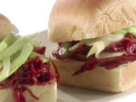 Turkey Cranberry BBQ Sliders
