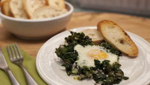 Katie's Creamy Kale and Eggs