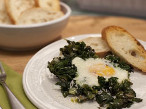 Katie's Creamy Kale and Eggs