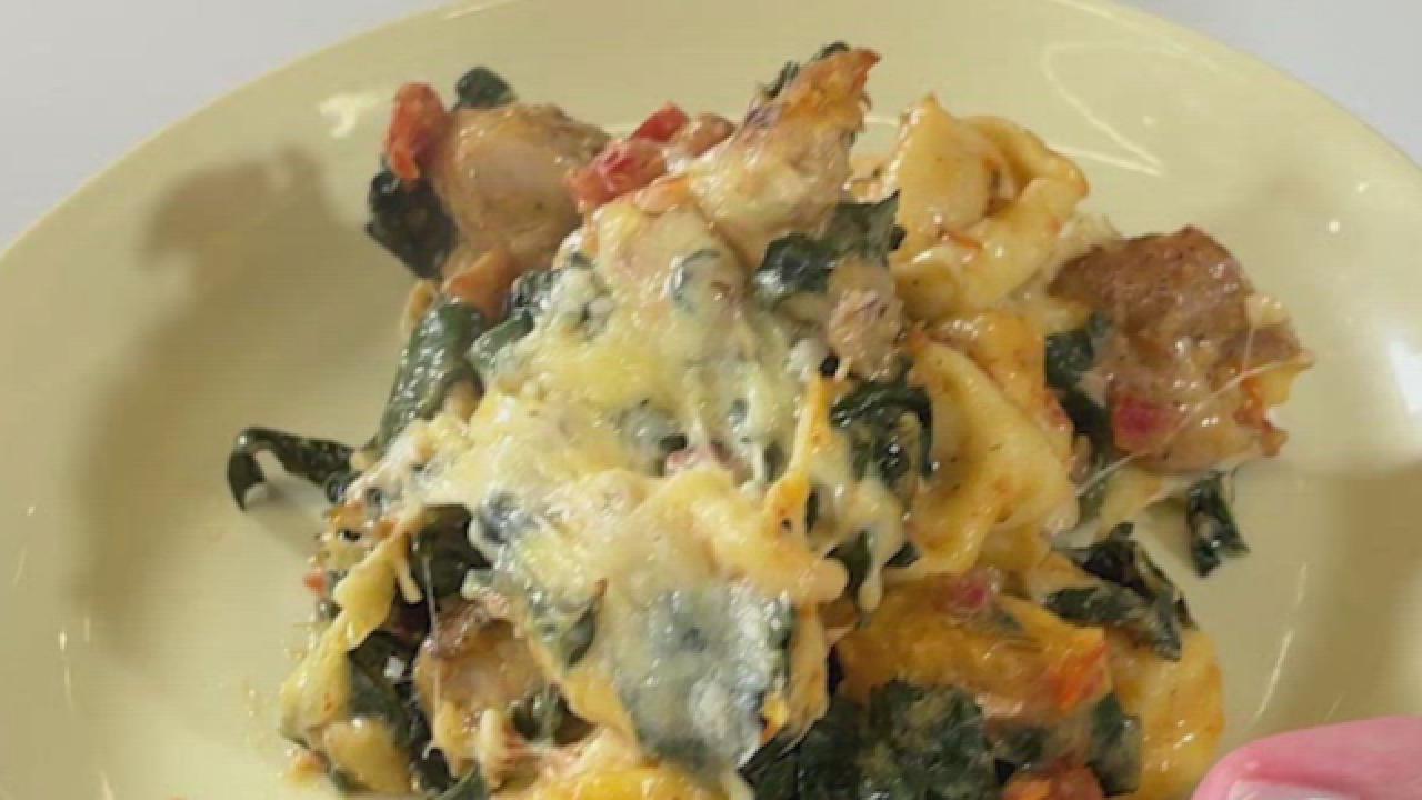Creamy Butternut Squash and Chicken Pasta Bake